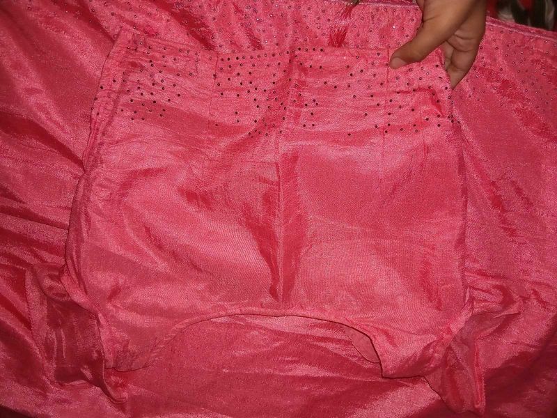 Hottest Pink Saree With Blouse And Paiticoat