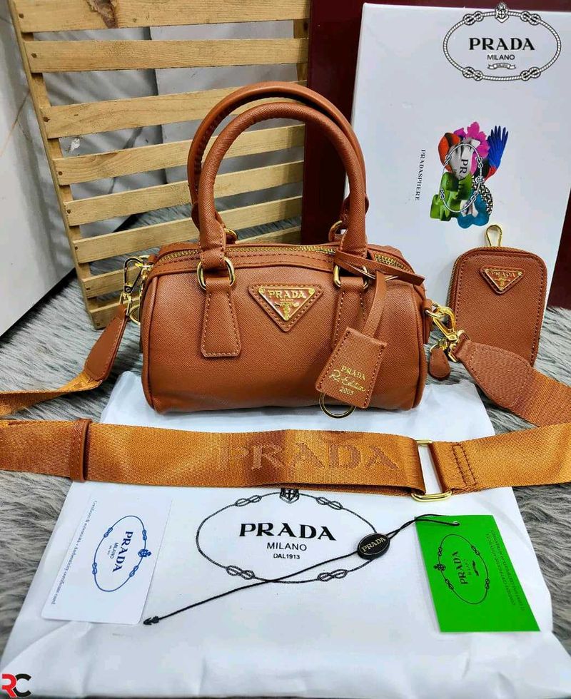 PRADA TWO-WAY TOP HANDLE CROSSBODY BAG*