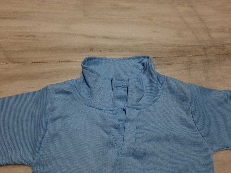 Cute Blue Crop Top