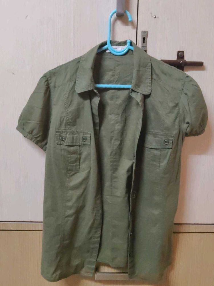Olive Green Shirt