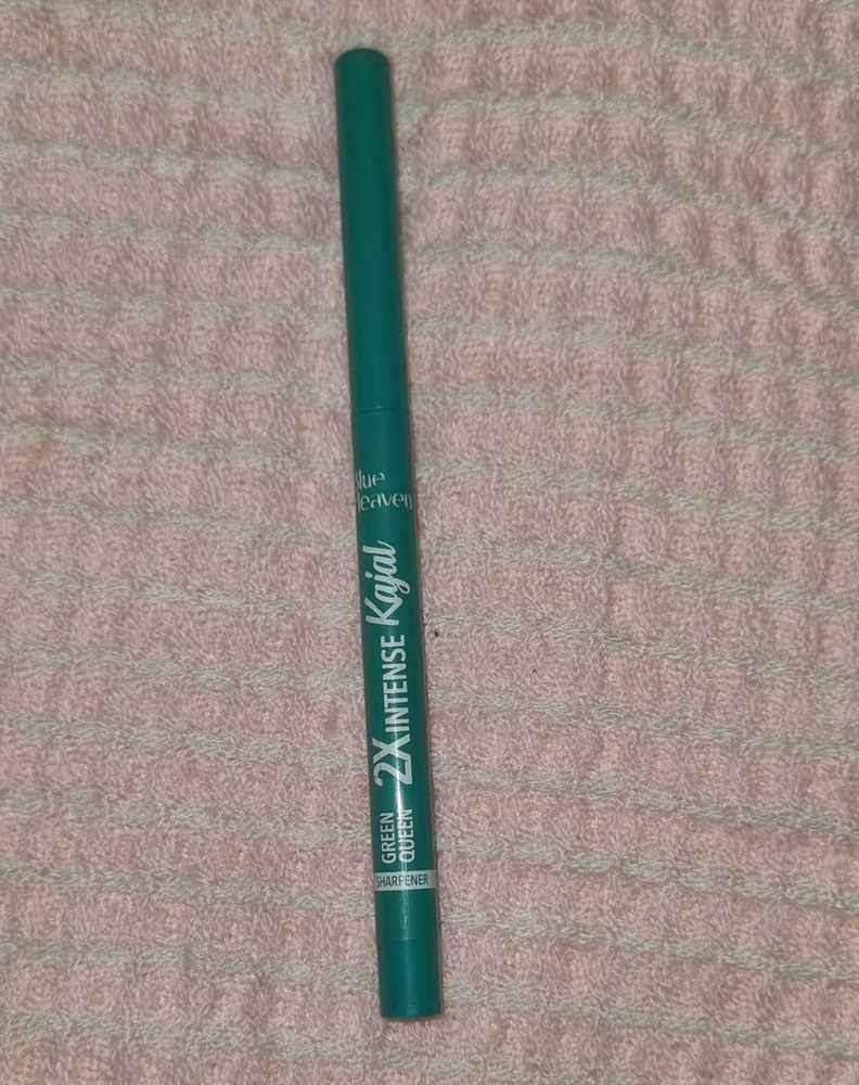 Waterproof Green Kajal Eyeliner With Sharpne