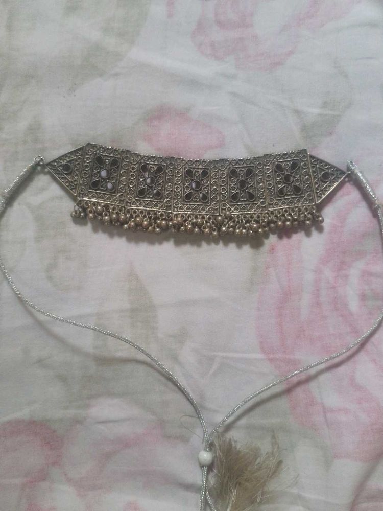 Ethnic Silver Necklace