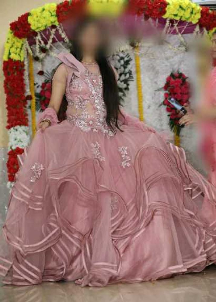 Pink Bridal gown