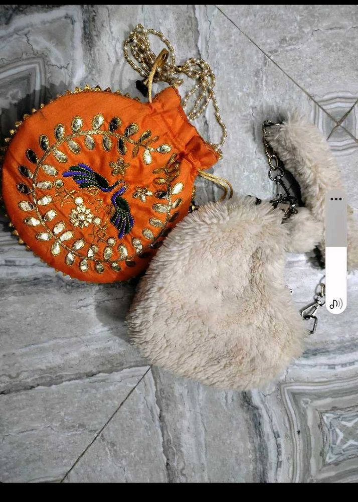 Combo Of 2 Bags Used Orange One Is New Unused