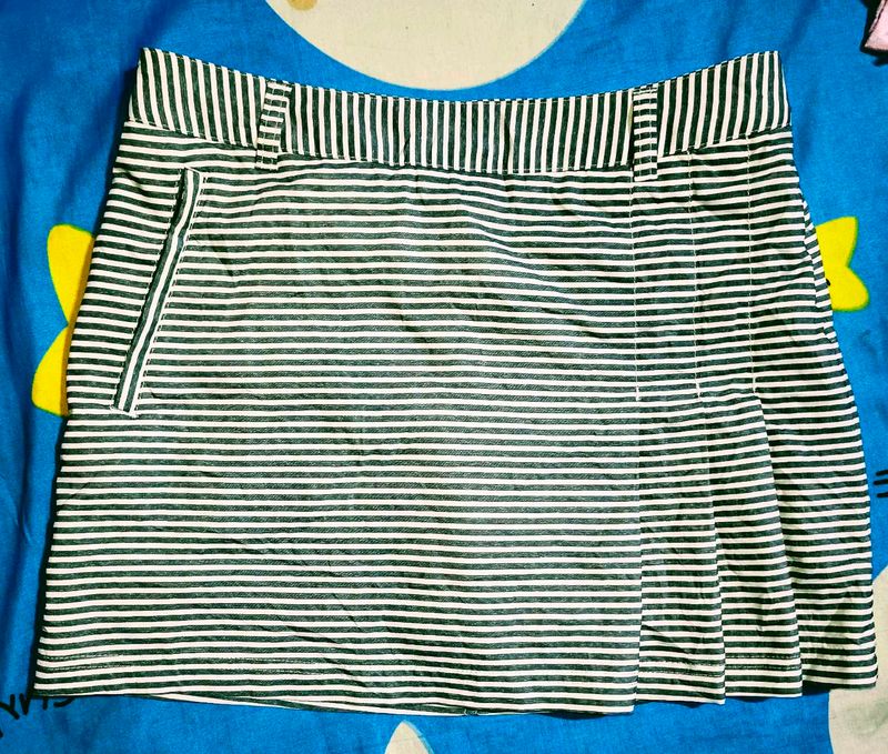 Striped Mini Skort