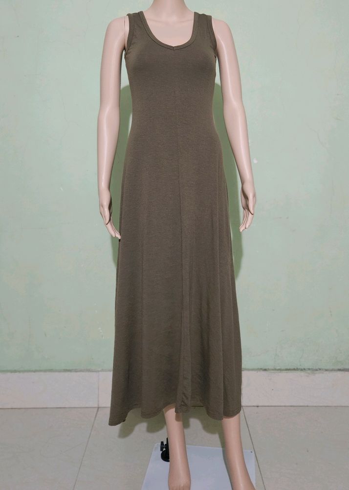 Olive Green Dress