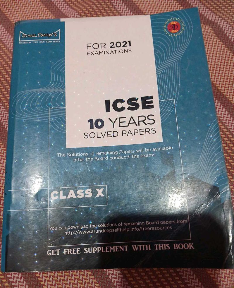Icse 10years Solved Papers, Arun Deeps