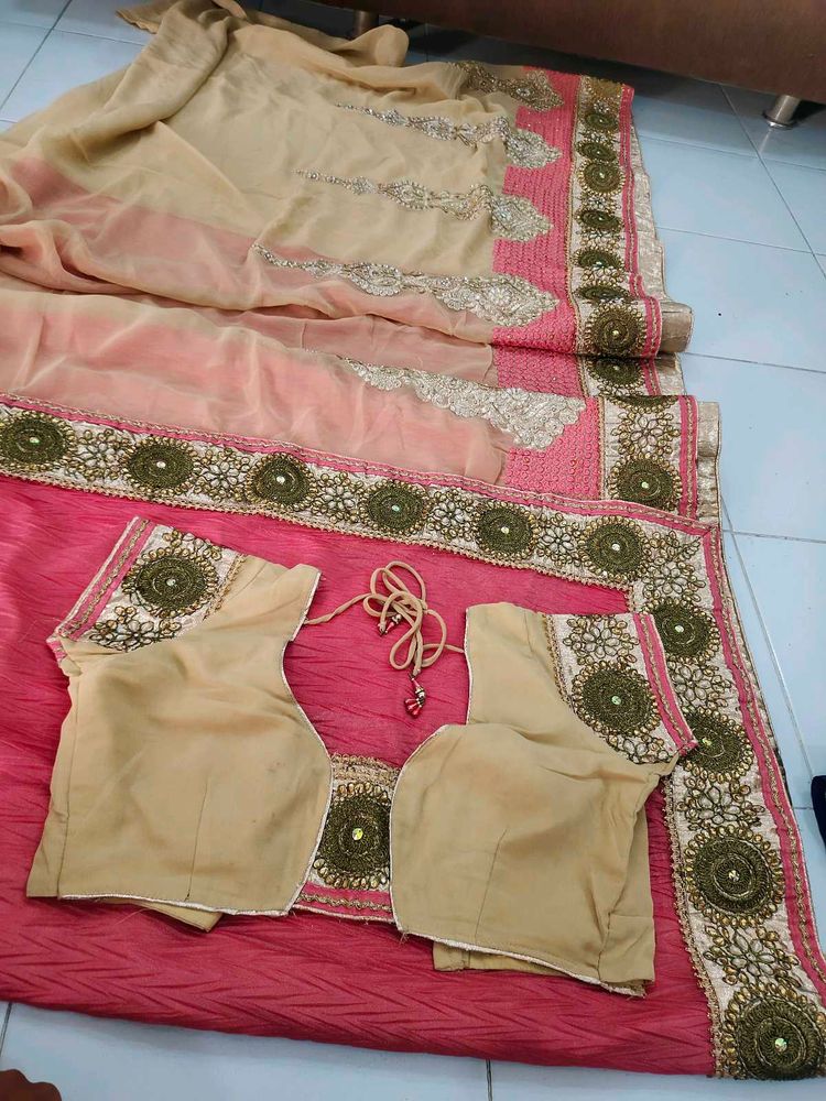 Wedding Saree With Blause 😍
