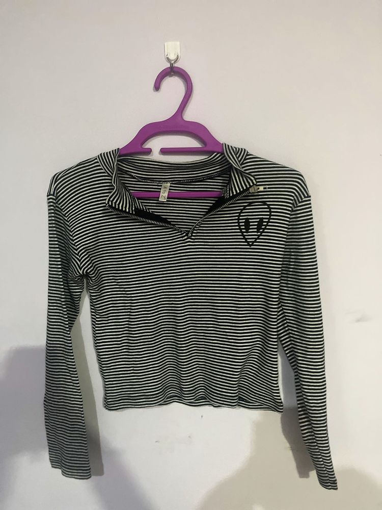 Striped Alien Top