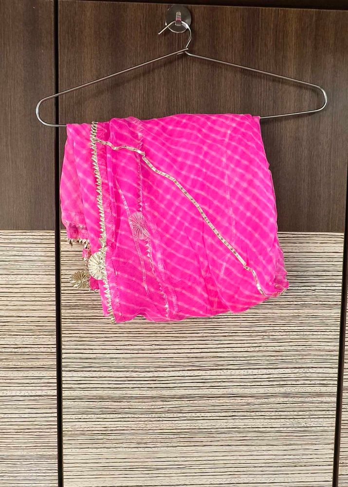 Aachho Pink Leheriya Dupatta