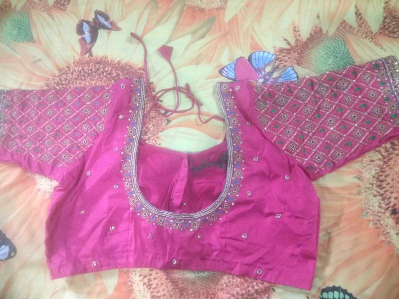 Maggam Work Blouse Stiched