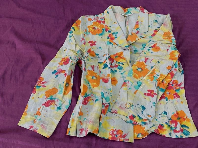 Floral Blazer