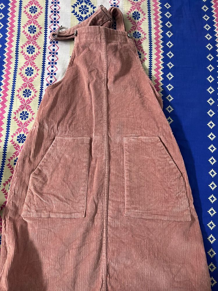 Corduroy Overall Dress