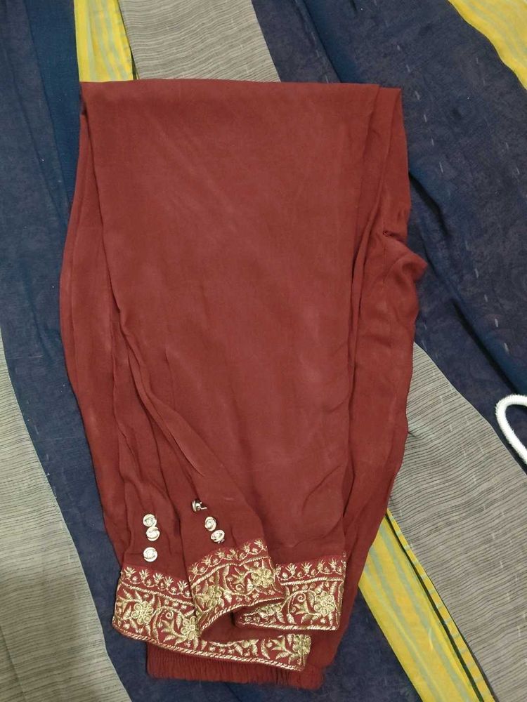 plazo pants ,maroon colour ,daily wear and comfort