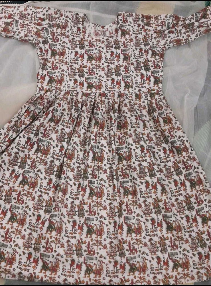 Patterned Fit &amp; Flare Dress