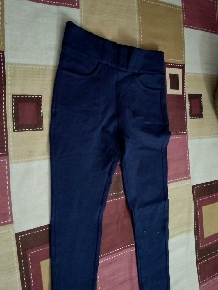 Navy Blue Jeggings - Size Medium