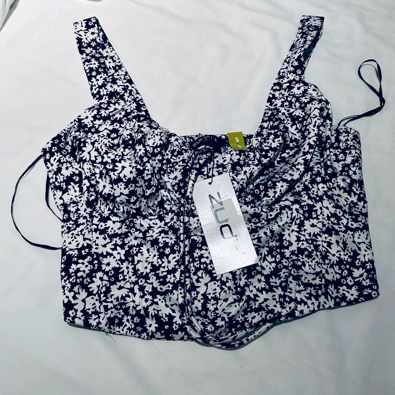 Brand New Zudio Floral Crop Top