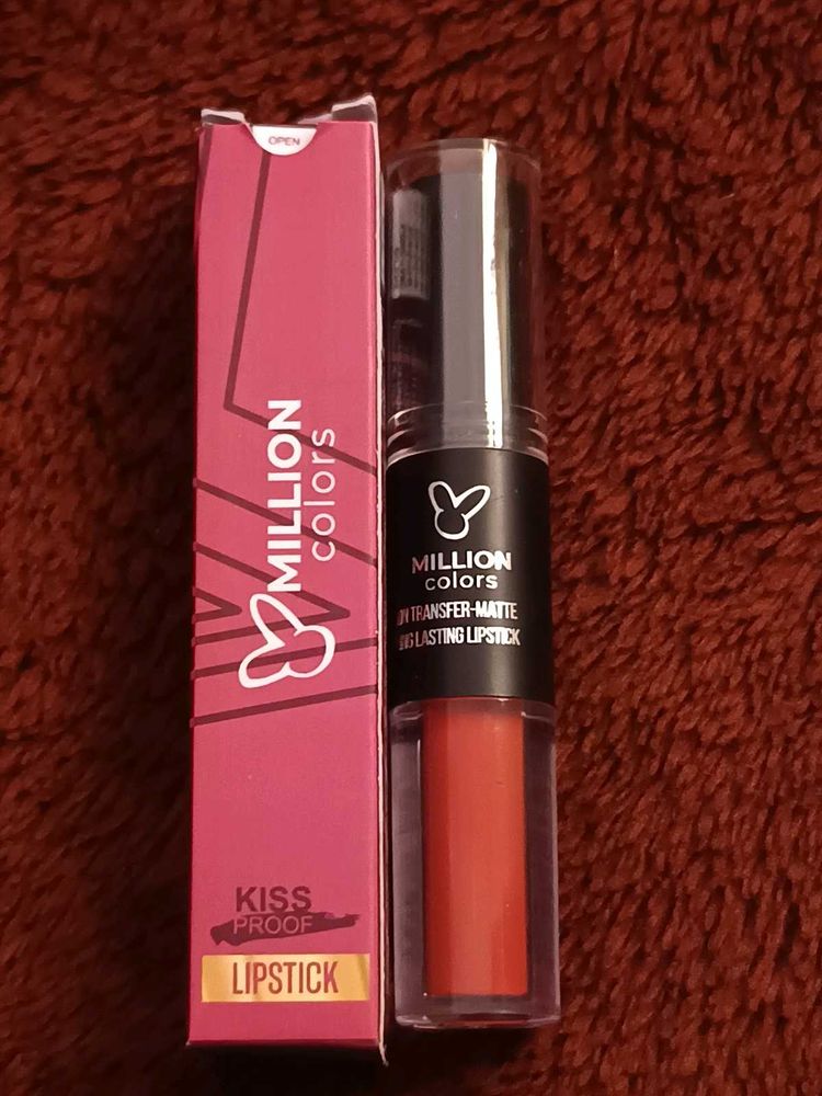 2 in 1 matte nude shade Lipstick with freebies