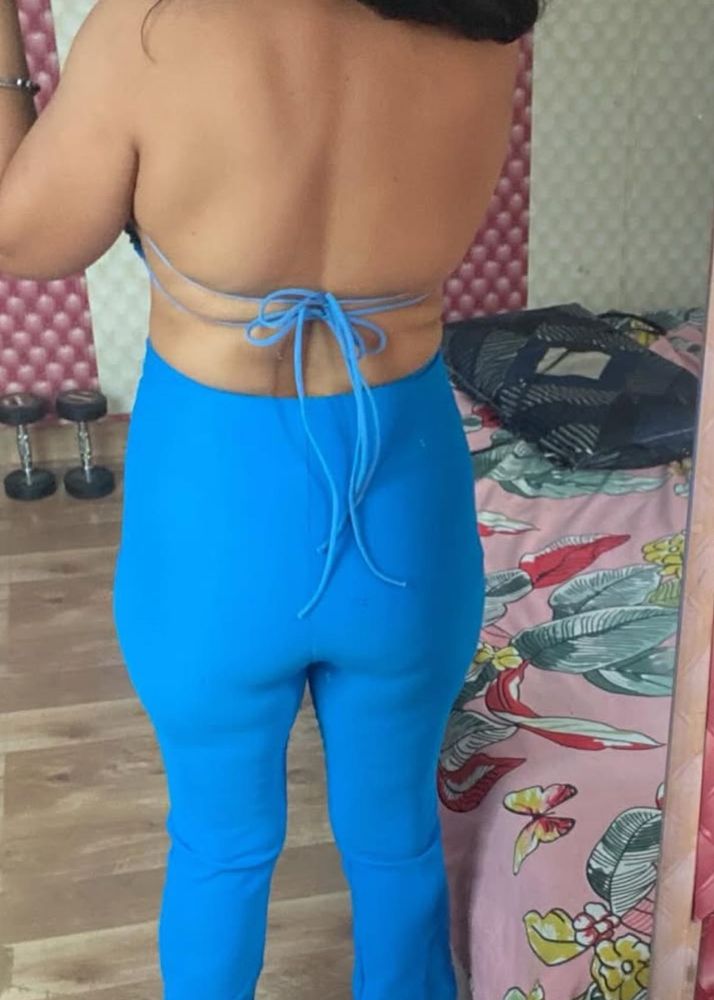 BACKLESS top with bottom co ord set