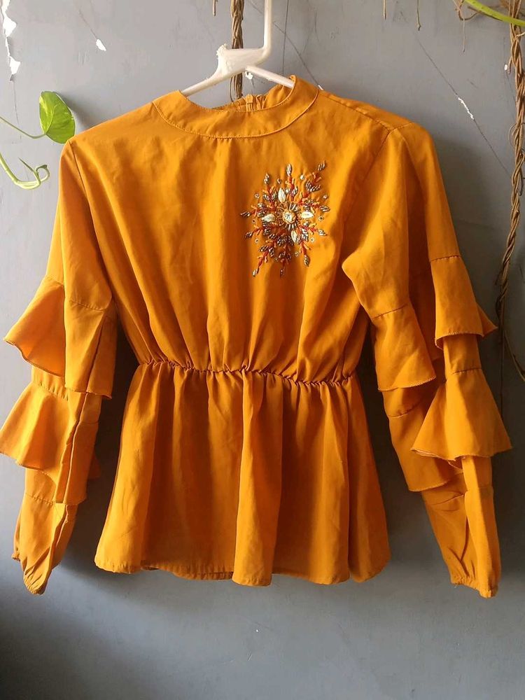 Stylish Mustard Top