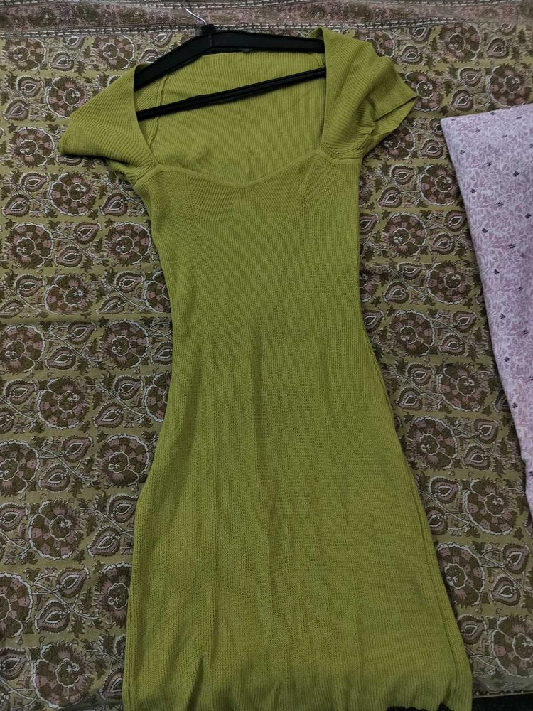 Olive Green Bodycon Dress
