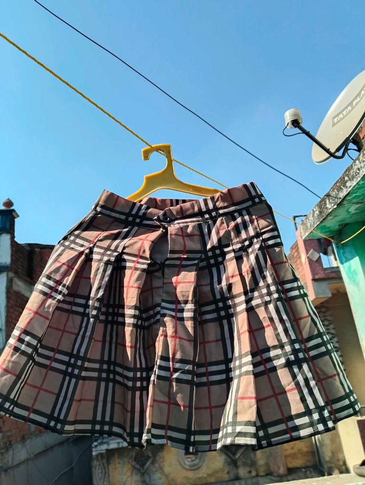 Plaid Mini Skirt