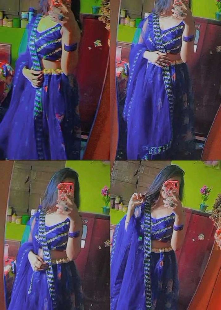 Blue Lehenga Choli Set