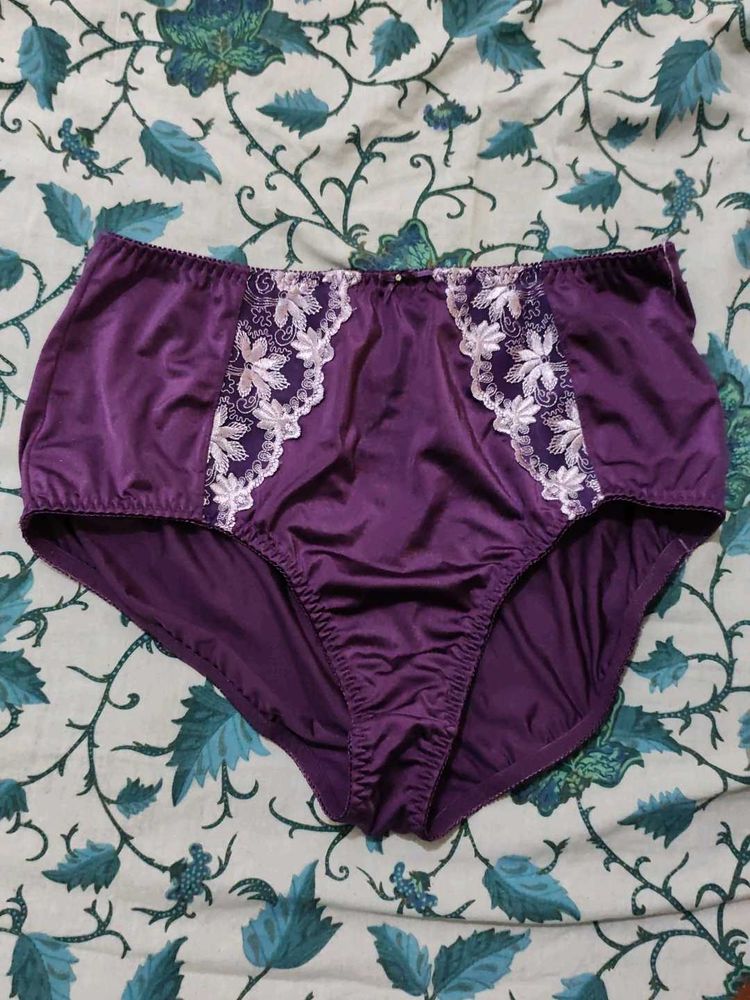 Vintage Purple Lace Panties