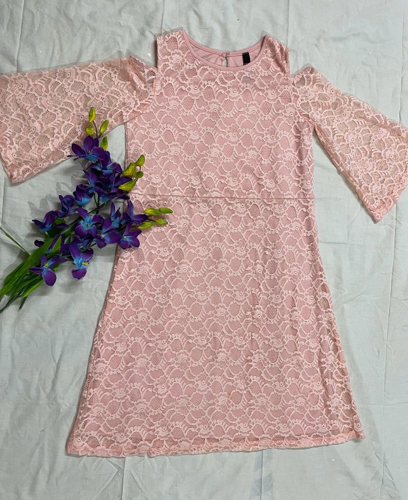 Peach Dress