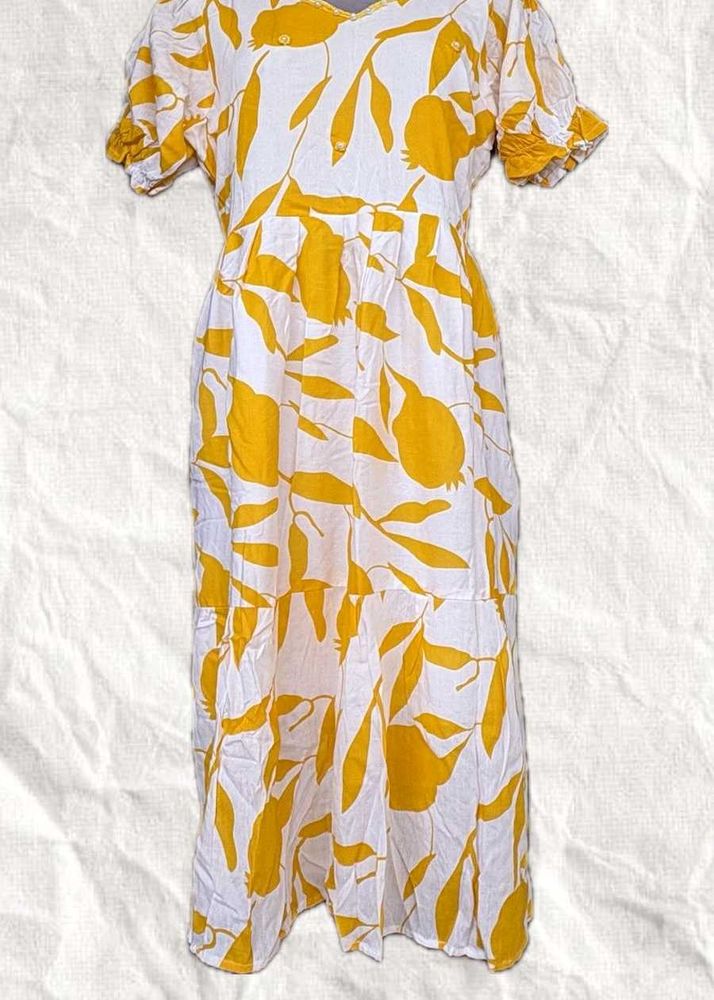 Floral Print Midi Dress