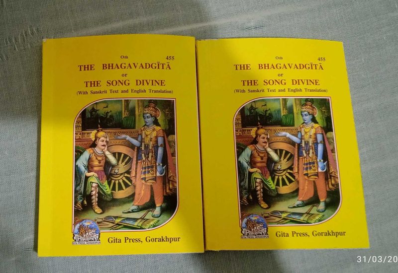 Two Copies Of Bhagwad Gita