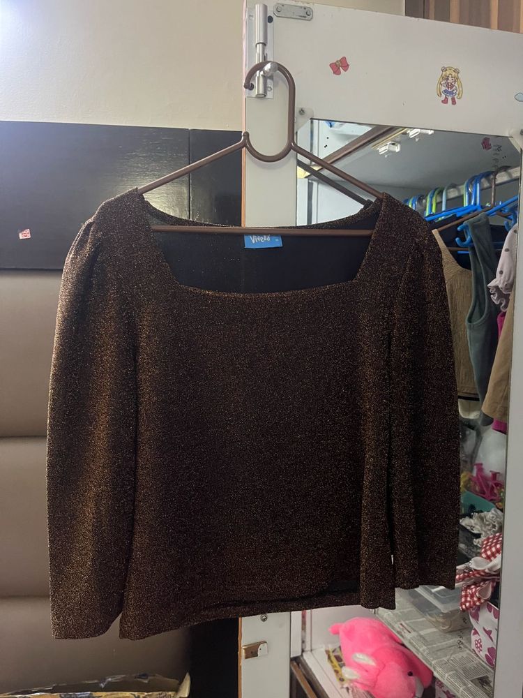 Sparkly Brown Top