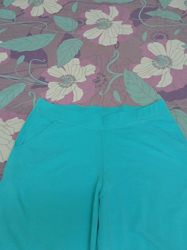Blue Knit Pants Or Lounge new  With Tag