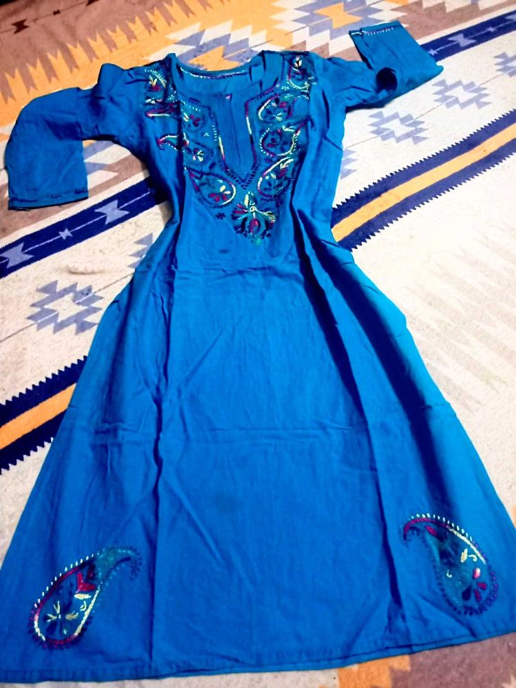 Pure Cotton Lakhnavi Kurta