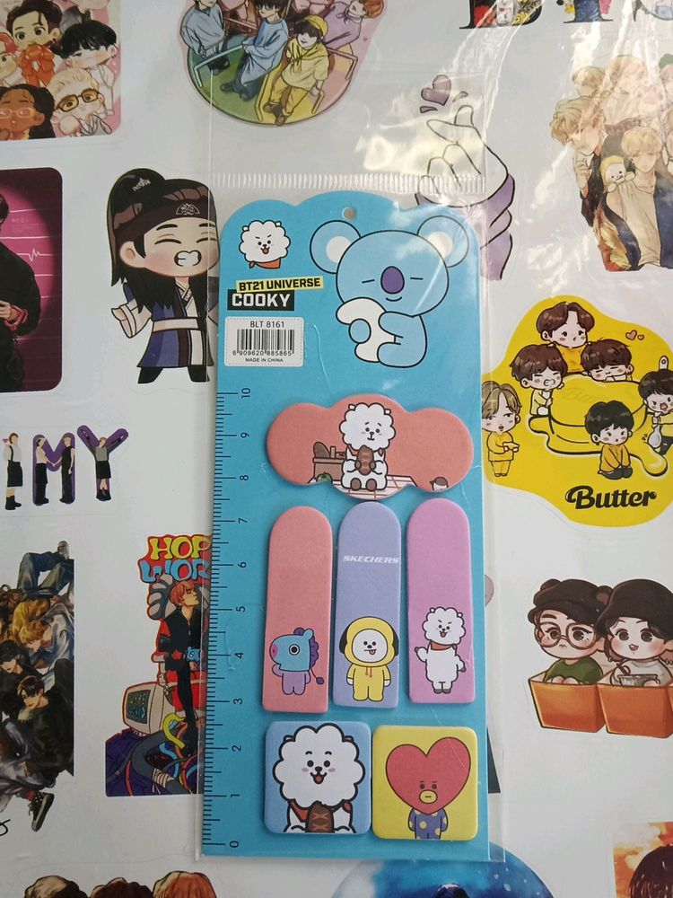 😍 BT21 CUTE BOOKMARK😍💜🫰🏻 (Blue)