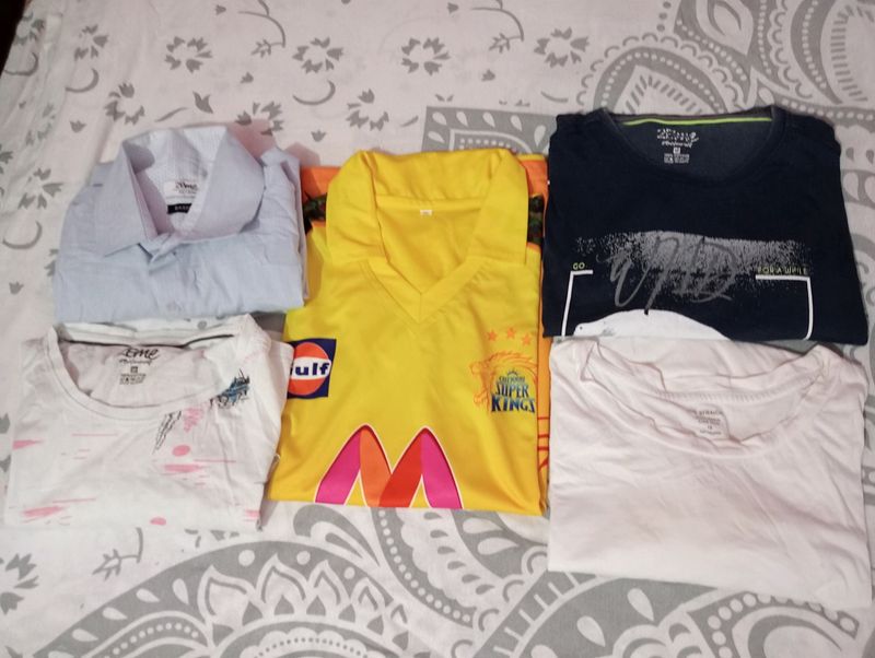 Free Mens TShirt With Chennai Super Kings T-Shirt
