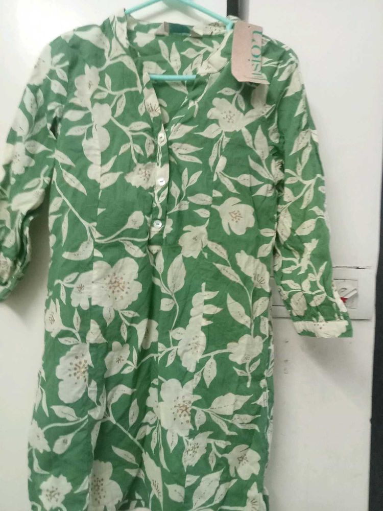 Floral Green Tunic