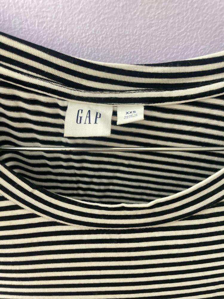 GAP Black And White Striped Dress