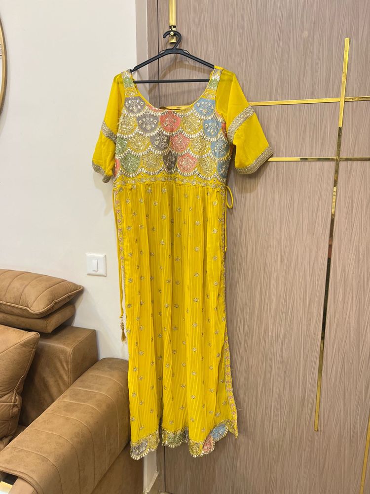 Yellow Embroidered Kurta Set