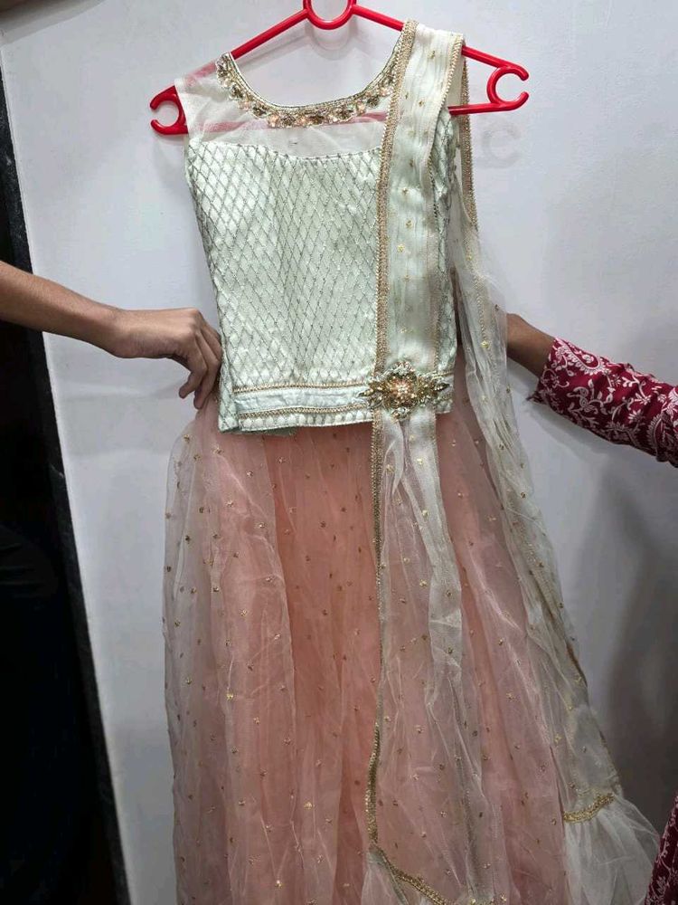 Festive Peach Lehenga