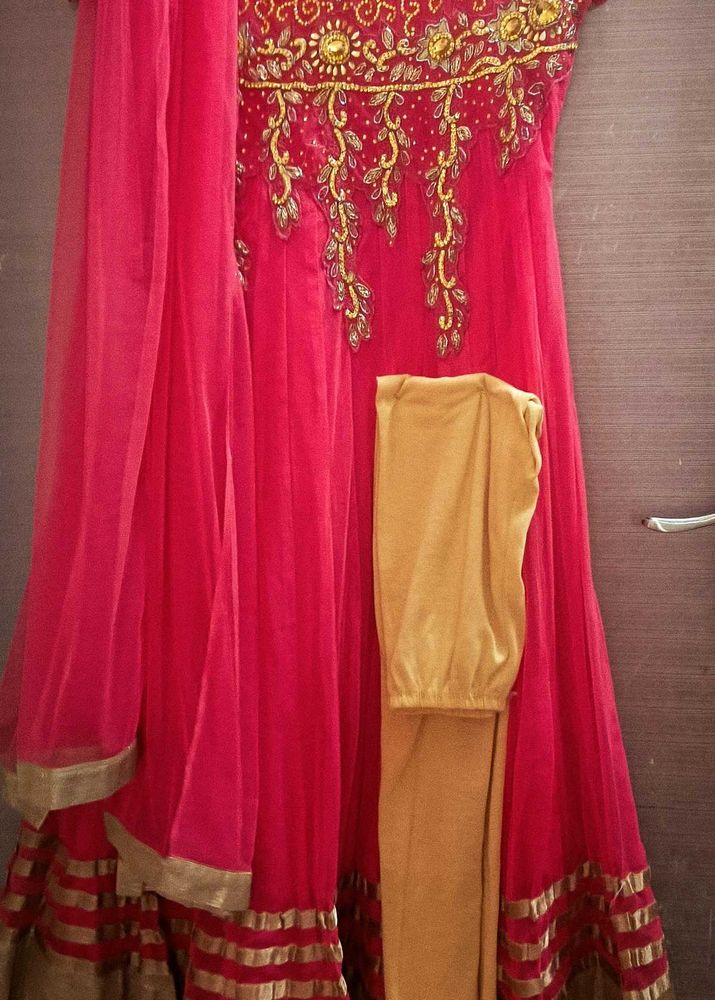 Anarkali dress👗pant&amp;chunni