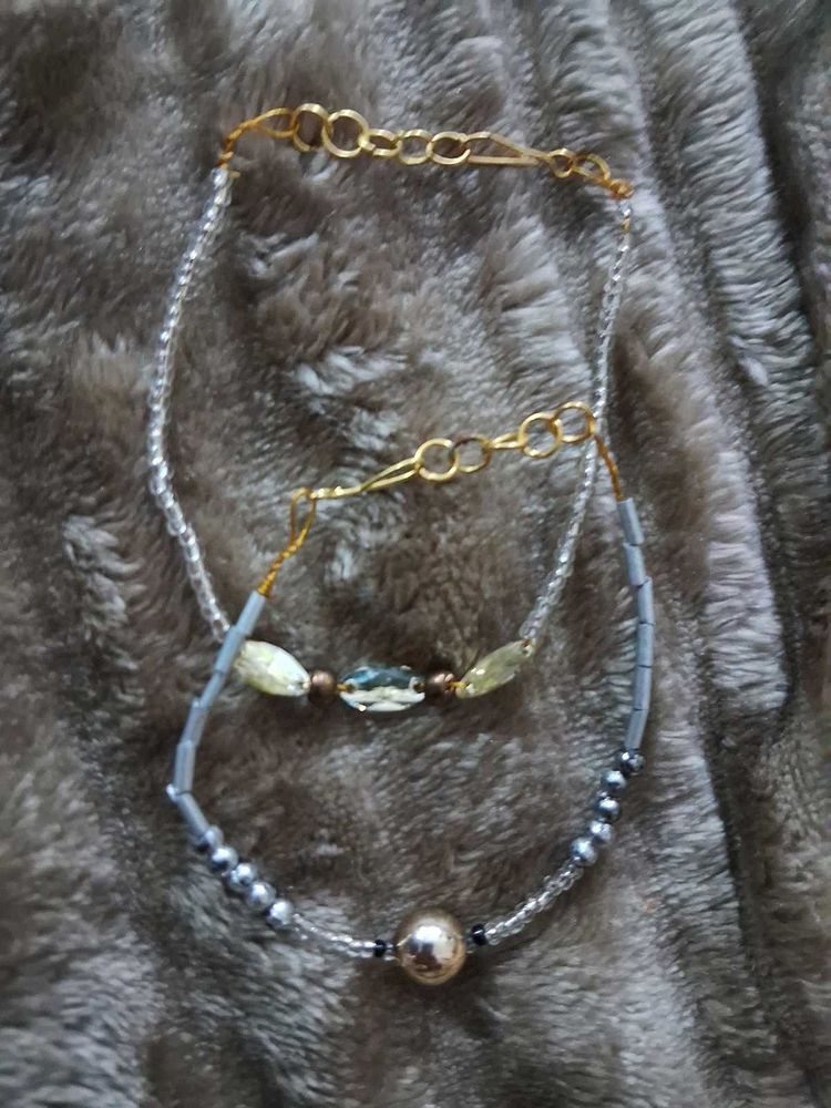 Combo of 2 Beaded Bracelet Set