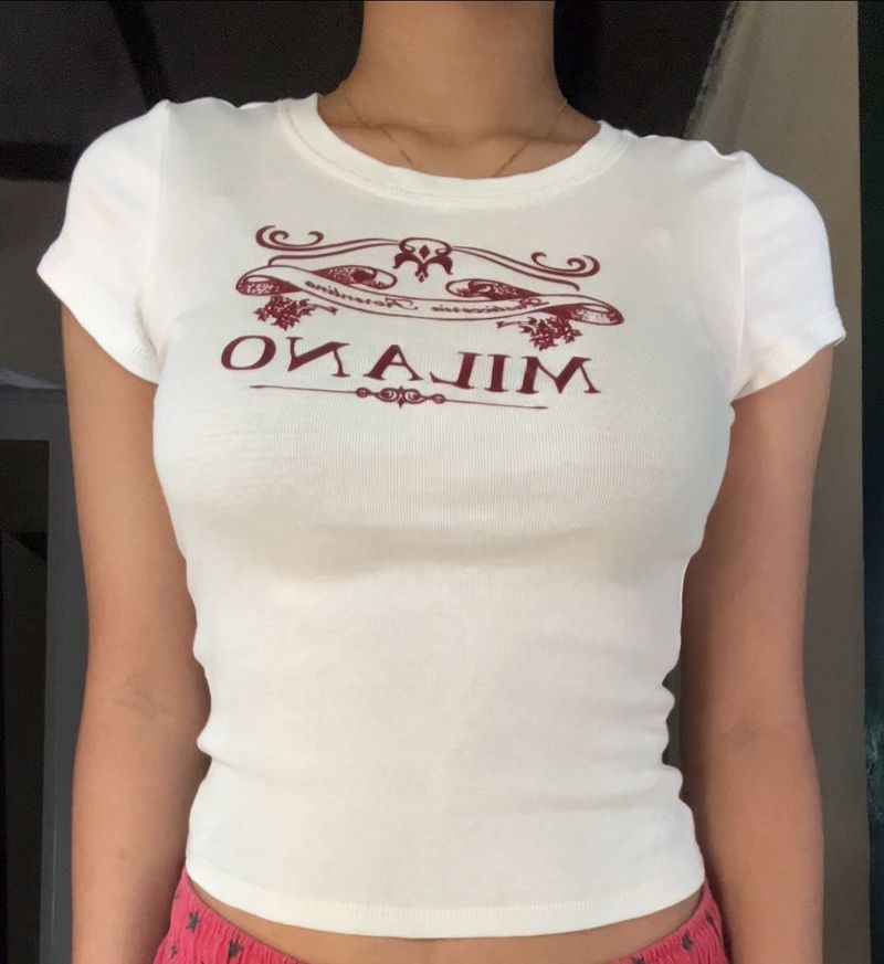 Ribbed Fitted T-shirt