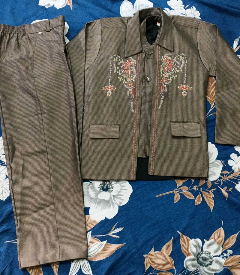 Vintage Embroidered Suit