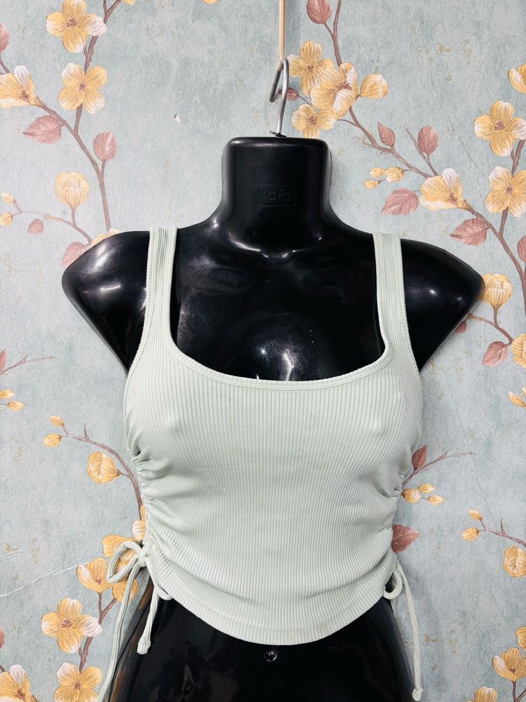 Pastrol Green Downstring Top