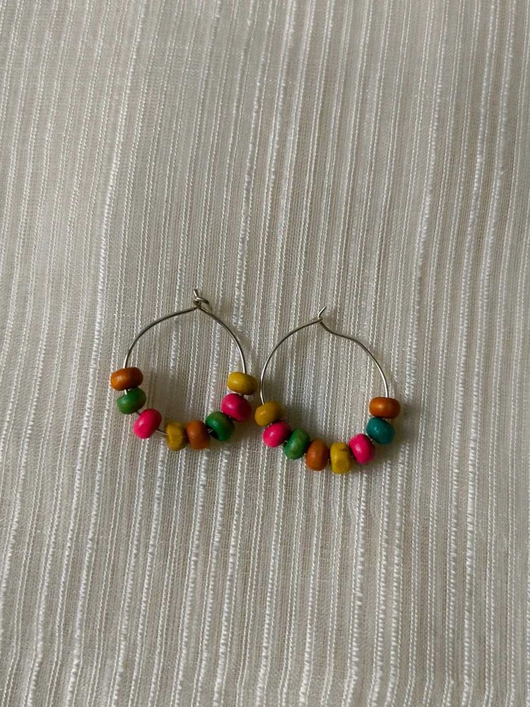 New Multicolor Hoops (Handmade)