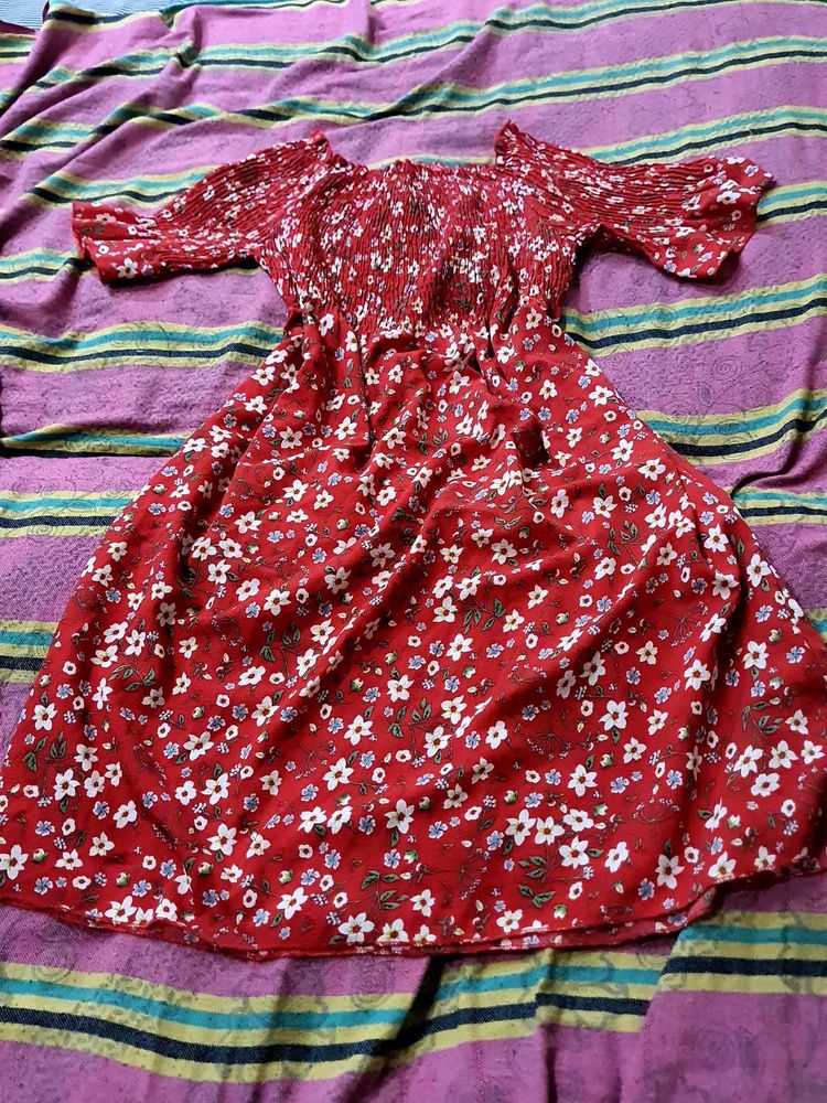 Flower Midi Dress