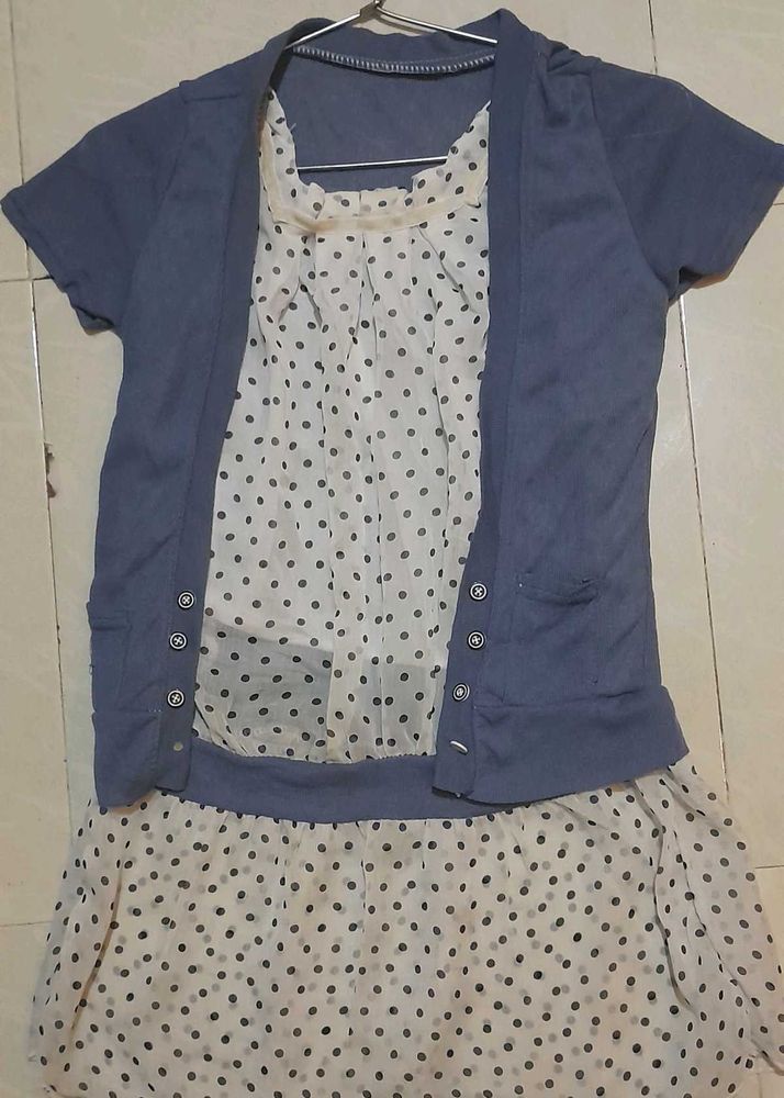 Polka Dot 90s Fashion Top