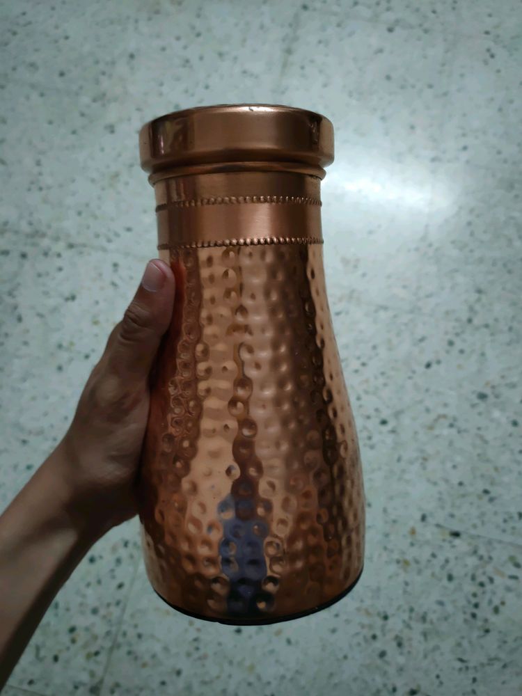Copper Hammered Bottle