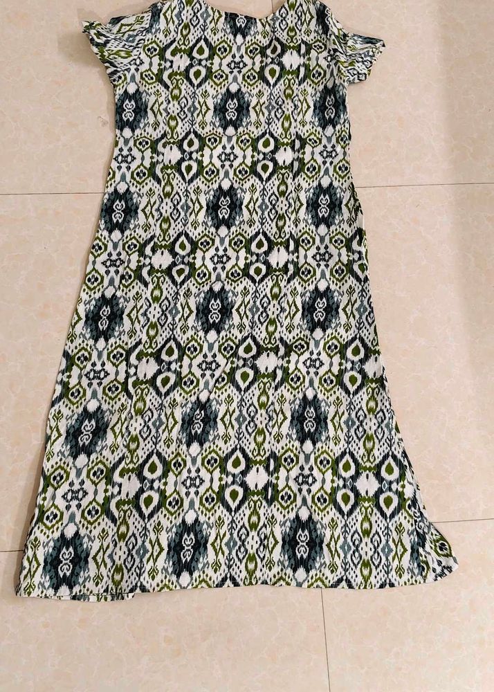 Patterned Casual Dress